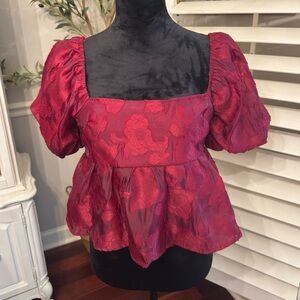 Elegant Red Top